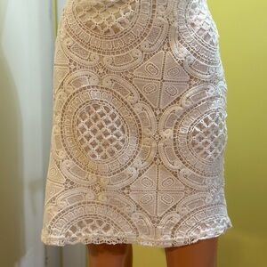 Elegant White Lace Skirt